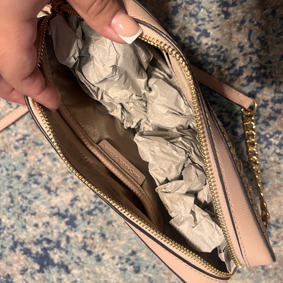 Michael Kors Pink Paris-Themed Crossbody Bag , Adjustable Strap NWOT - Picture 4 of 5